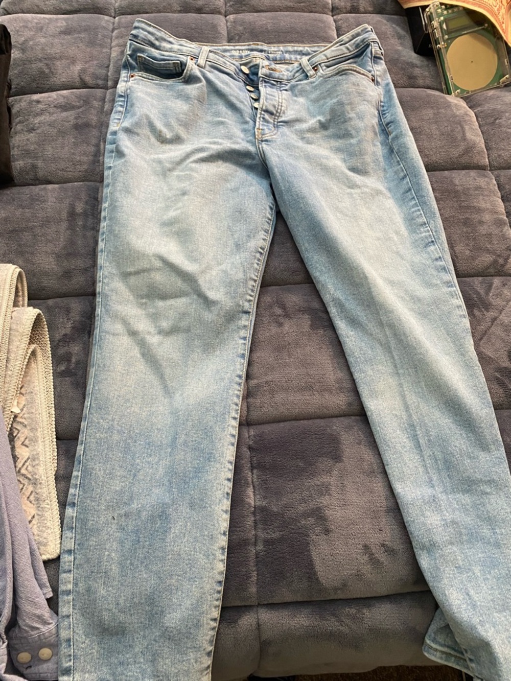 Old Navy Light Blue High-Rise Straight Jeans